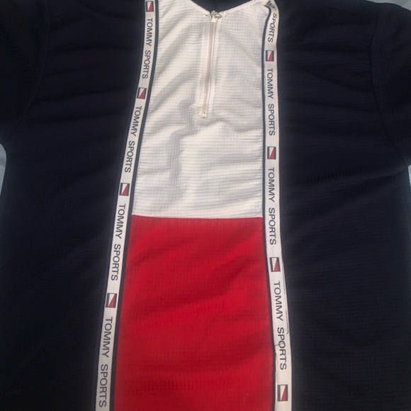 Vintage Tommy Hilfiger Tommy Sports Half ZIP Tee - Picture 3 of 5
